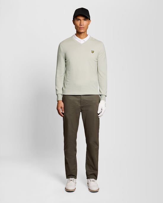 Baumwollmischung V-Ausschnitt Pullover - Image 2