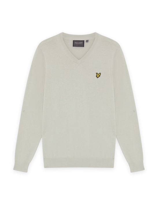 Baumwollmischung V-Ausschnitt Pullover - Image 5