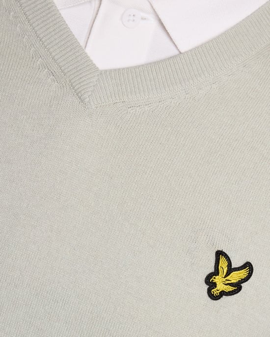 Baumwollmischung V-Ausschnitt Pullover - Image 6