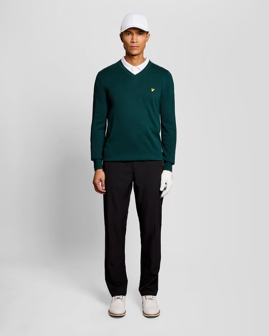 Baumwollmischung V-Ausschnitt Pullover - Image 2
