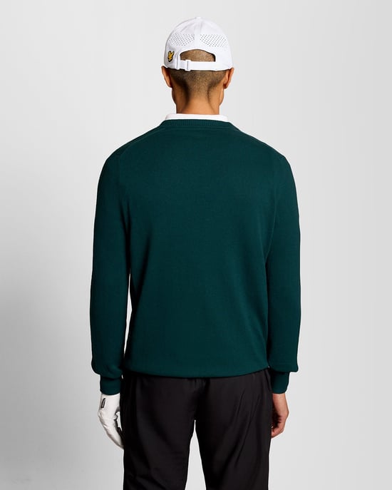 Baumwollmischung V-Ausschnitt Pullover - Image 4