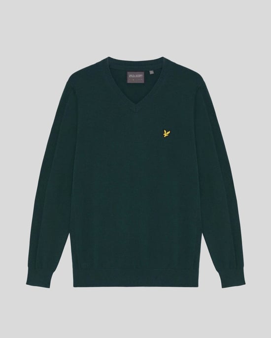 Baumwollmischung V-Ausschnitt Pullover - Image 5