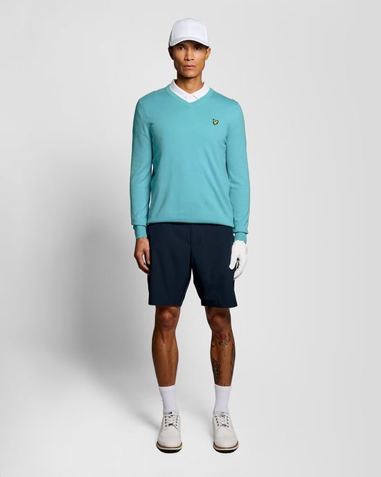 Baumwollmix V-Ausschnitt Pullover - Image 2