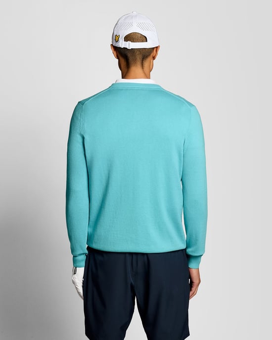 Baumwollmix V-Ausschnitt Pullover - Image 4