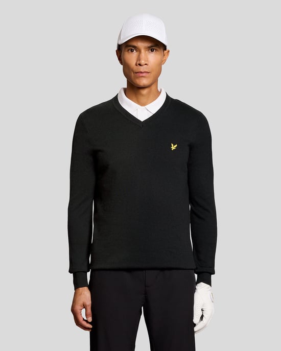 Baumwollmischung V-Ausschnitt Pullover - Image 1