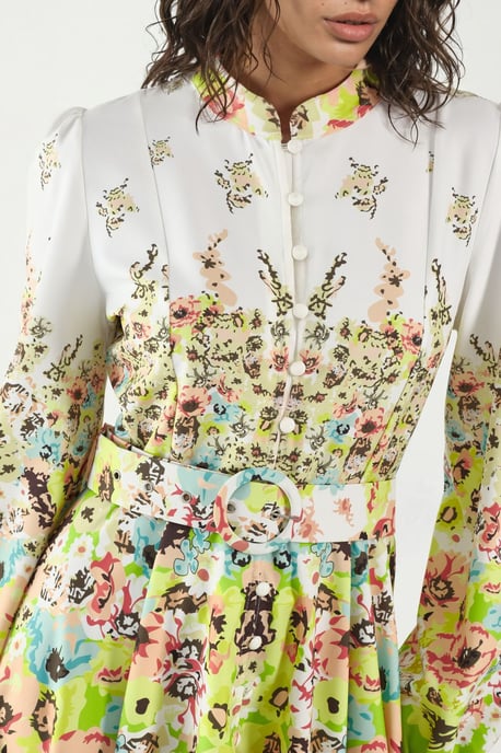 Bedrucktes Minim Kleid mit V-Ausschnitt - Image 4
