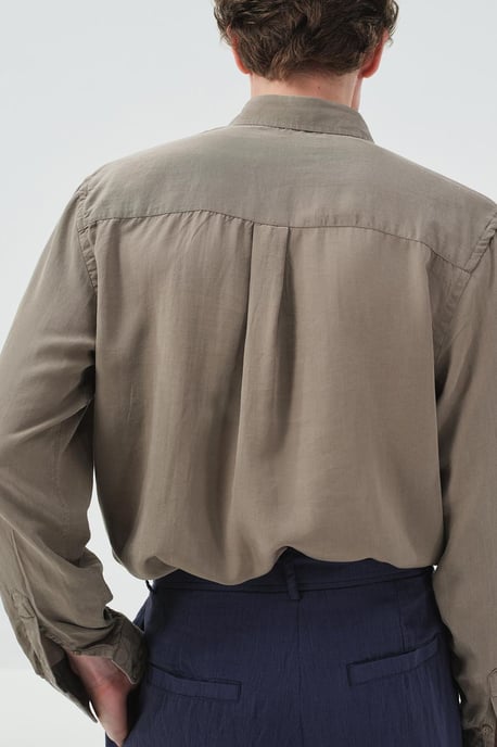 Herren Langarmhemd mit durchgehender Knopfleiste - Image 3