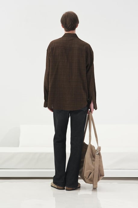 Herren Relaxed Fit Karierte Popelinehemd - Image 4