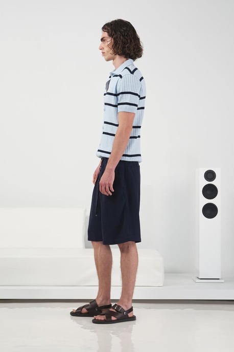 Hüfthose mit entspannter Passform, weit geschnittene Tencel-Shorts - Image 2