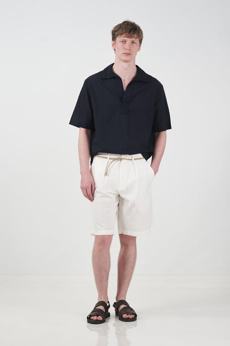 Hüfthohe, lockere gewebte Tailored Shorts - Image 1