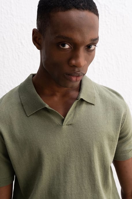 Herren Polo-Kragen Kurzarm T-Shirt - Image 4