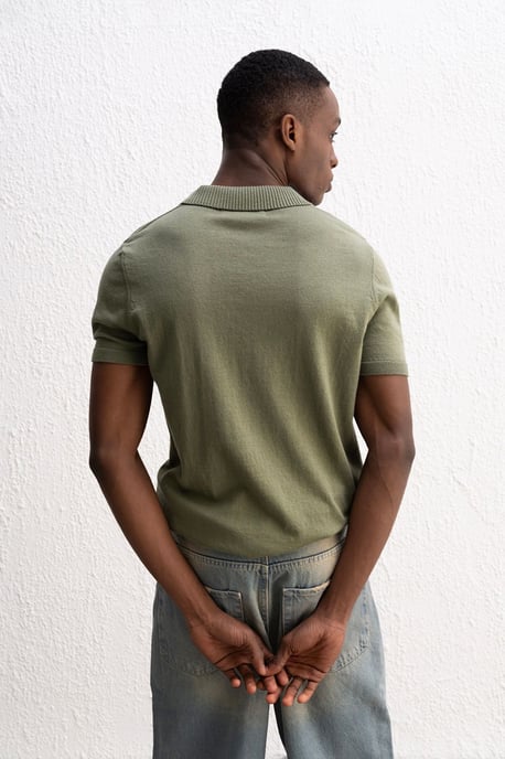 Herren Polo-Kragen Kurzarm T-Shirt - Image 5
