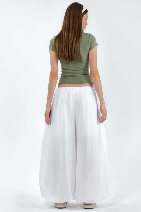Elastic Waist Balloon Pants - Image 3