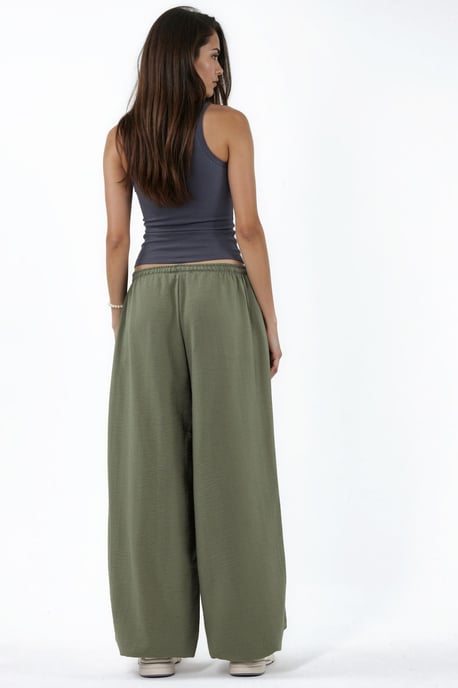Weite Woven-Hosen mit Kordelzugbund - Image 3