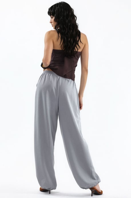 Weite gewebte Hose mit Kordelzugbund - Image 4