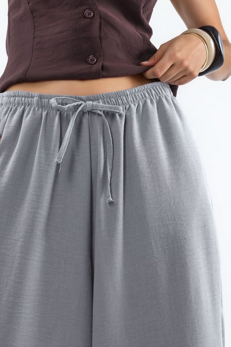 Weite gewebte Hose mit Kordelzugbund - Image 5