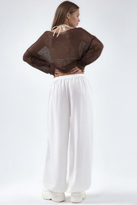 Weite Woven-Hosen mit Kordelzugbund - Image 3