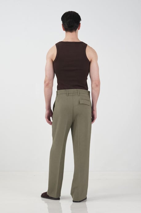 Maßgeschneiderte gerade Mid-Waist-Hosen - Image 4