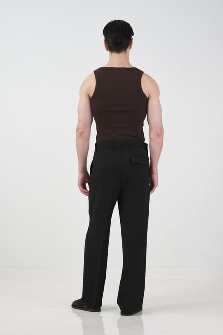 Hochtaillierte, gerade geschnittene, maßgeschneiderte Hose - Image 2