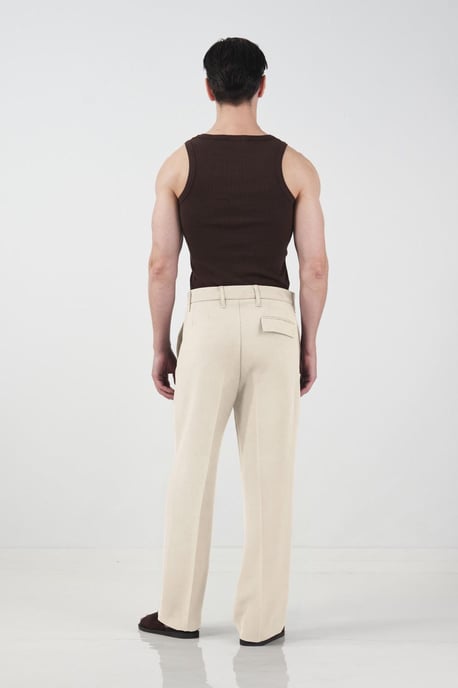 Hochtaillierte Gerade Schnitt Maßanzug-Hosen - Image 3