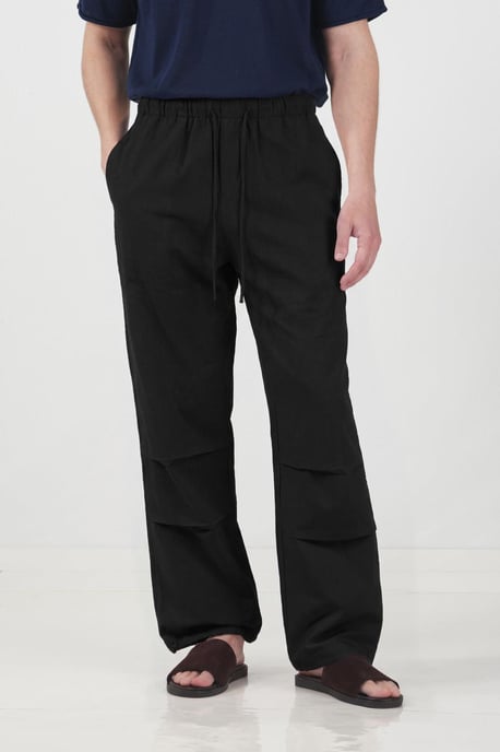 Lässige Tencel-Jogginghosen mit Kordelzug - Image 1