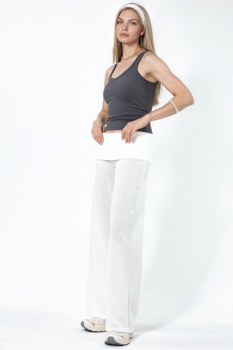 Hochtaillierte Weite Hose - Image 2