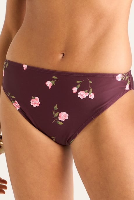 Bikini-Unterteil mit braunem Blumenmuster - Image 2