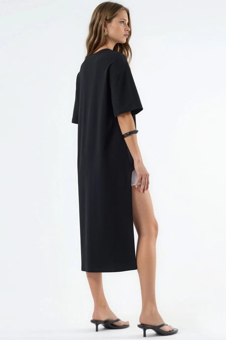 Oversized Crew Neck Tunika mit Schlitz - Image 3