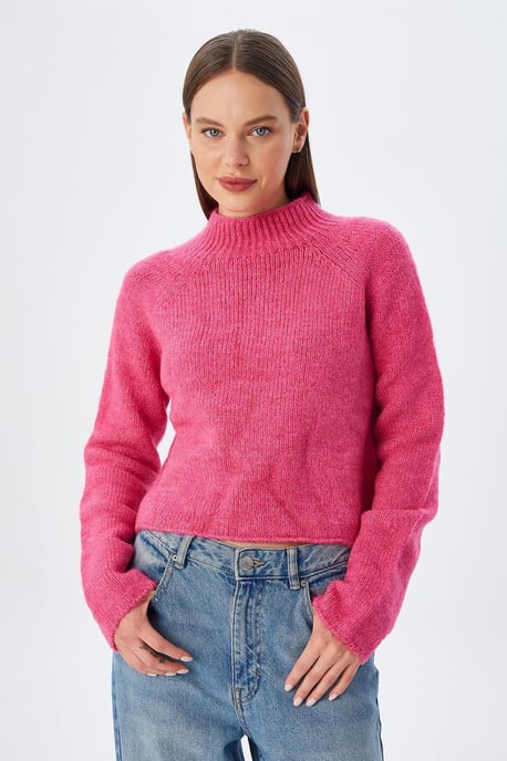 Damen kurz geschnittenes gestricktes Sweatshirt - Image 2