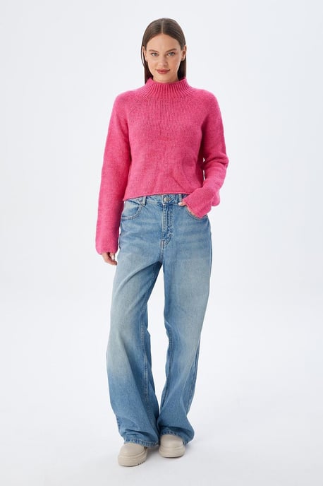 Damen kurz geschnittenes gestricktes Sweatshirt - Image 4