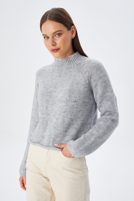 Damen Gestreifter Strickpullover mit verkürztem Schnitt - Image 5