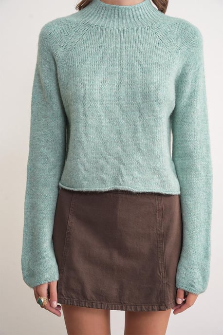 Damen Gestreifter Strickpullover mit verkürztem Schnitt - Image 5