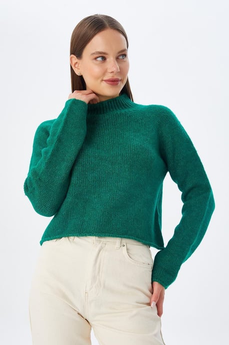 Damen Gestreifter Strickpullover mit verkürztem Schnitt - Image 6