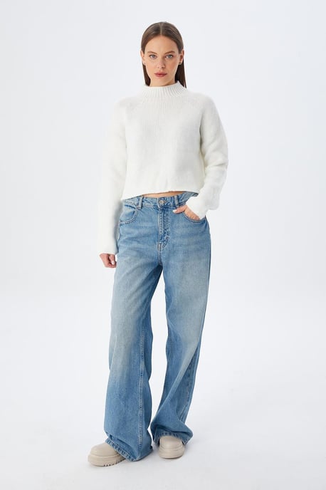 Damen Kurzpullover mit strukturierter Strickoptik - Image 4