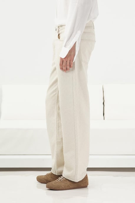 Mid-Waist Gerade Bein Denim Jeans - Image 2