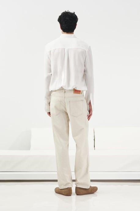 Mid-Waist Gerade Bein Denim Jeans - Image 3