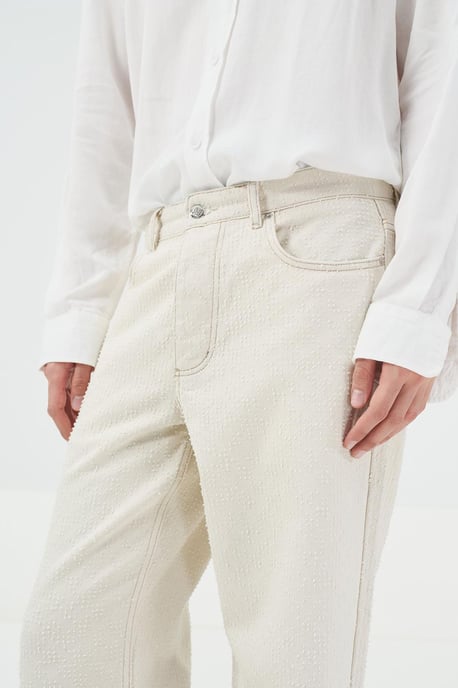 Mid-Waist Gerade Bein Denim Jeans - Image 4