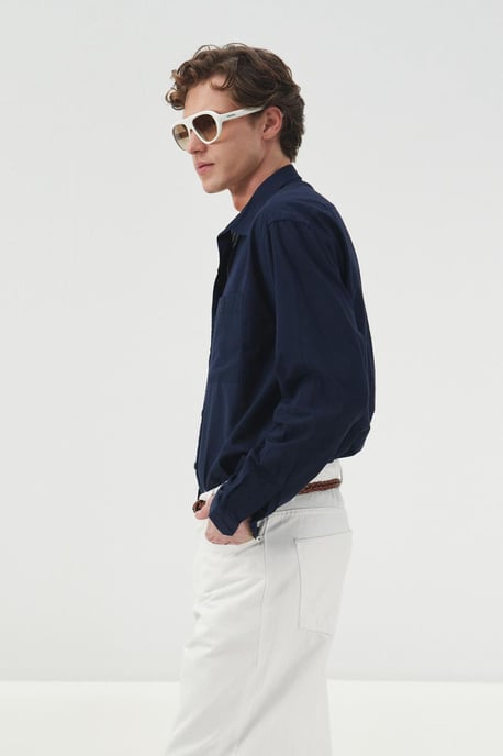 Mid Waist Gerade Beinform Denim Jeans - Image 2