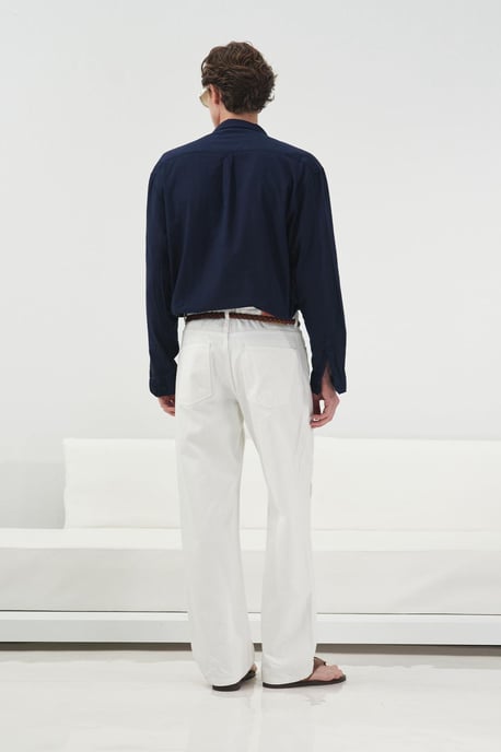 Mid Waist Gerade Beinform Denim Jeans - Image 3