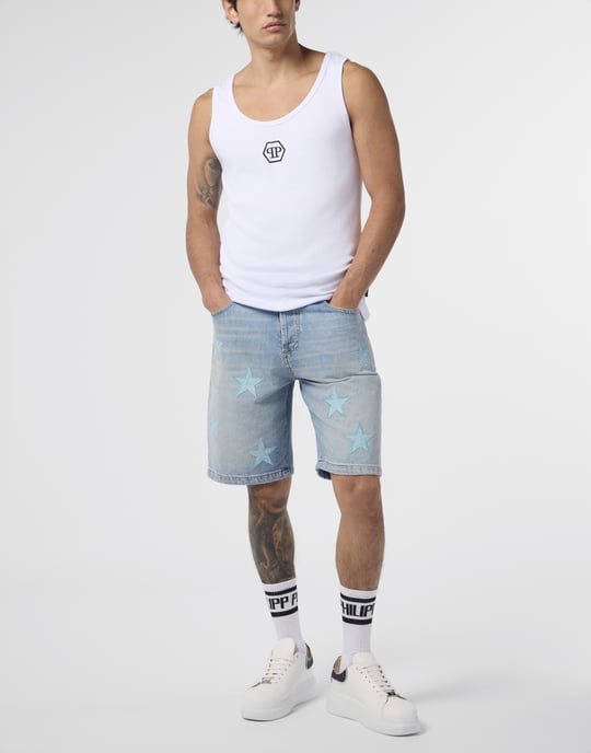 Cotton Tank Top Hexagon - Image 4