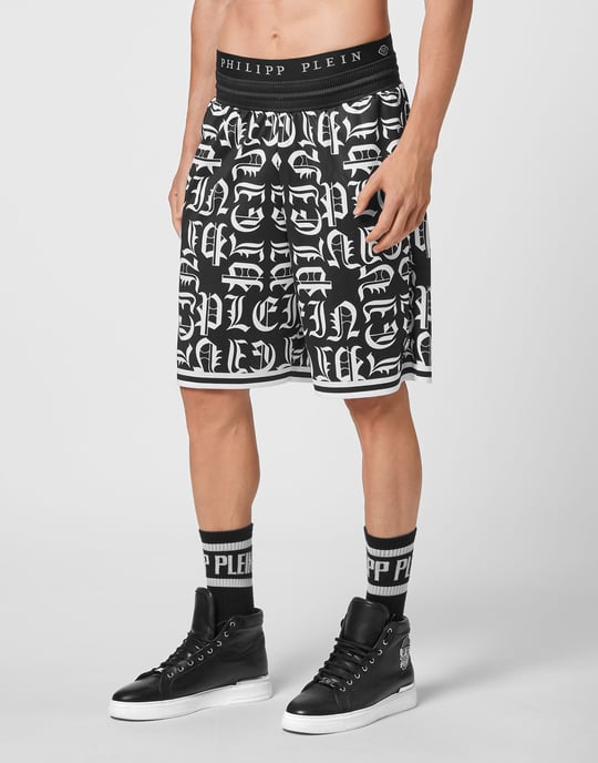 Basket Jogging Shorts Gothic Plein - Image 2