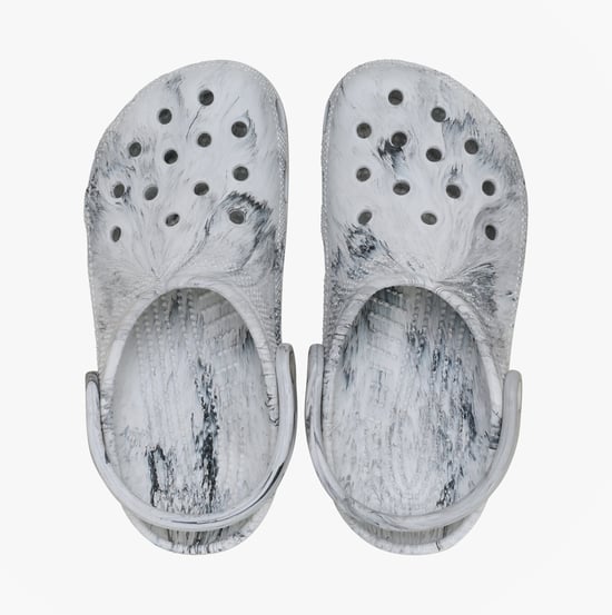 Crocs Classic Marbled Clog Thermoplastische schwarze/weiße Clogs - Image 3