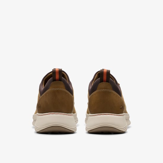 Motion Trek EZ Dark Tan Lea Trainers - Image 5