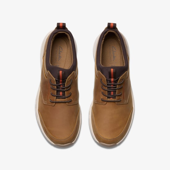 Motion Trek EZ Dark Tan Lea Trainers - Image 6