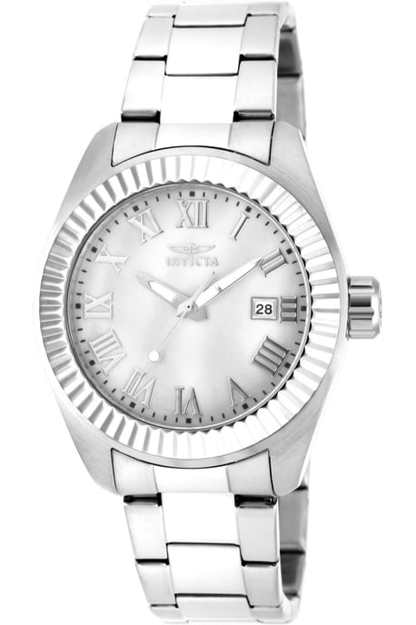 Invicta Angel 20315 Damenuhr - Quarzwerk - Edelstahl mit weißem Zifferblatt - 40 mm - Image 1