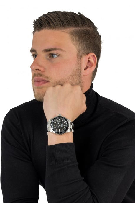 Invicta Pro Diver 12562 Herrenuhr - Quarzwerk - Edelstahl mit schwarzem Zifferblatt - 47 mm - Image 5