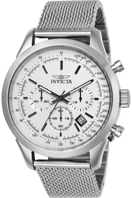 Invicta Speedway 25222 Herren Uhr - Quartz Bewegung - Edelstahl mit Silbernem Zifferblatt - 45 mm - Image 1