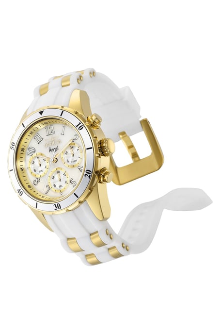 Invicta Angel 24901 Damenarmbanduhr - Quartz Uhrwerk - Edelstahl mit Weißem Zifferblatt - 40 mm - Image 2