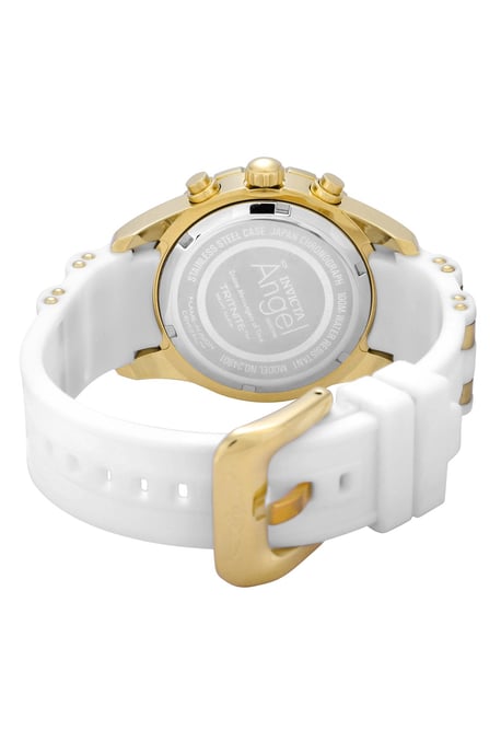 Invicta Angel 24901 Damenarmbanduhr - Quartz Uhrwerk - Edelstahl mit Weißem Zifferblatt - 40 mm - Image 4