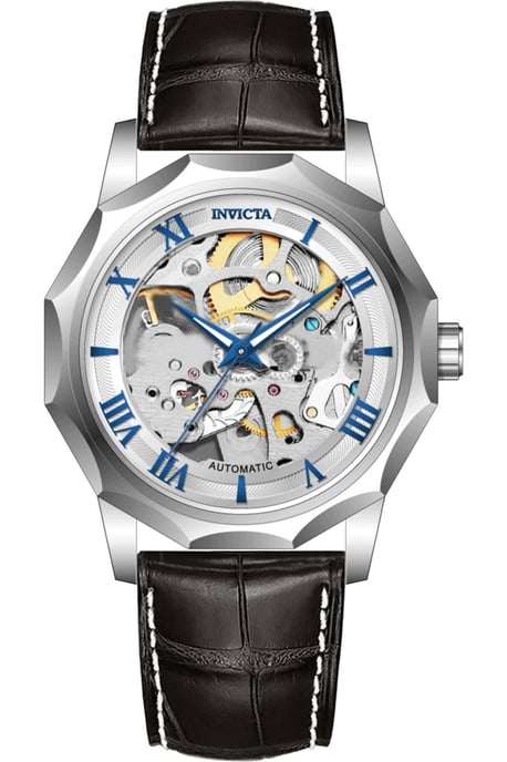 Invicta Objet D Art 69127 Herrenuhr - Automatikwerk - Edelstahl mit silbernem Zifferblatt - 42 mm - Image 1